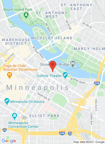 Map showing Minneapolis, United States