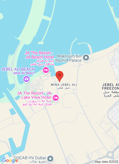 Map showing United Arab Emirates