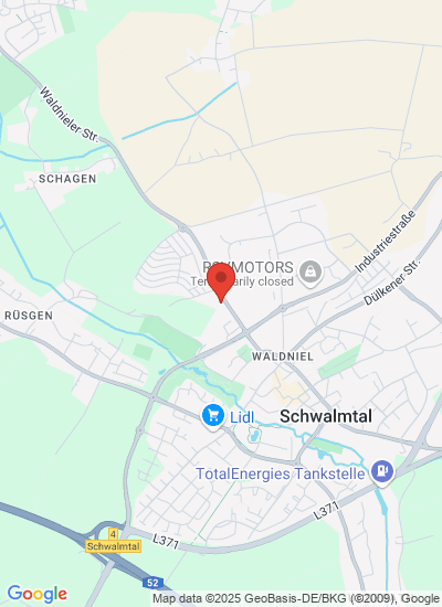 Map showing Schwalmtal, Germany