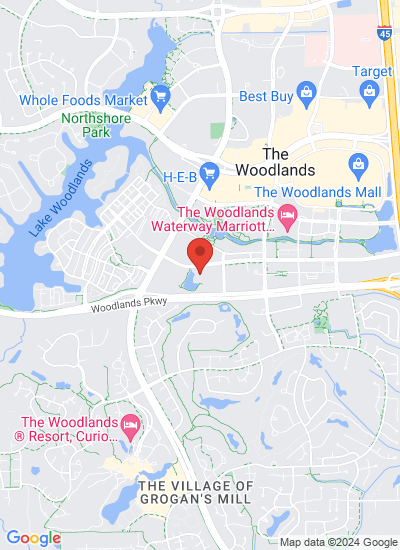 Map showing The Woodlands, United States