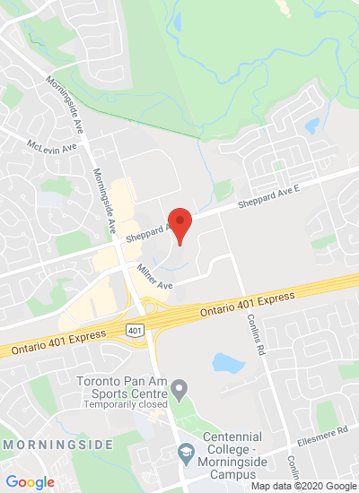 Map showing Toronto, Canada
