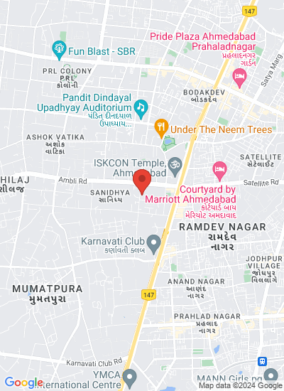 Map showing Ahmedabad, India