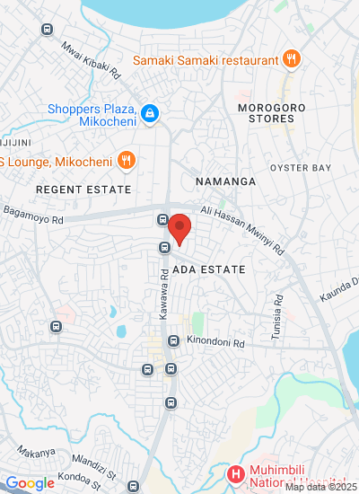Map showing Dar es Salaam, Tanzania