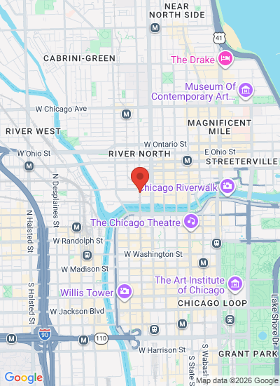Map showing Chicago, United States