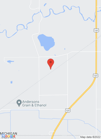 Map showing White Pigeon, United States