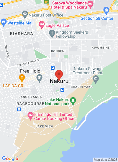 Map showing Nakuru, Kenya