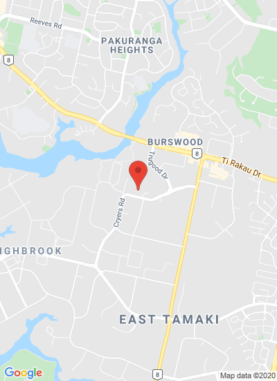 Map showing Manukau, New Zealand