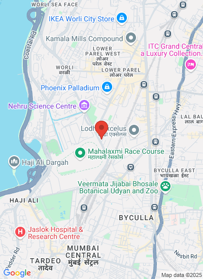 Map showing Mumbai, India
