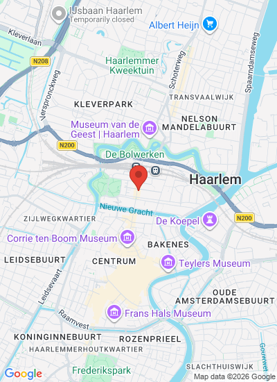 Map showing Haarlem, Netherlands