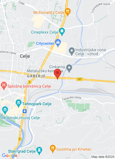 Map showing Celje, Slovenia