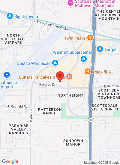 Map showing Scottsdale, United States