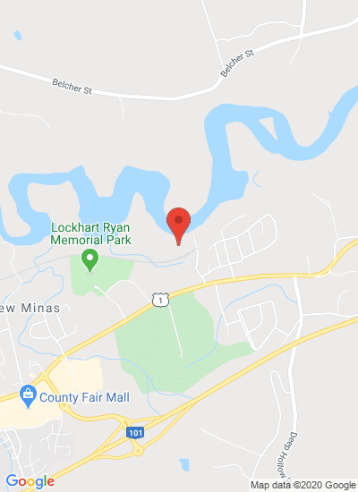 Map showing New Minas, Canada