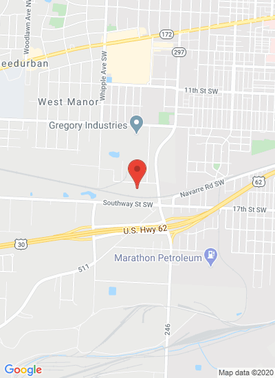 Map showing Canton, United States