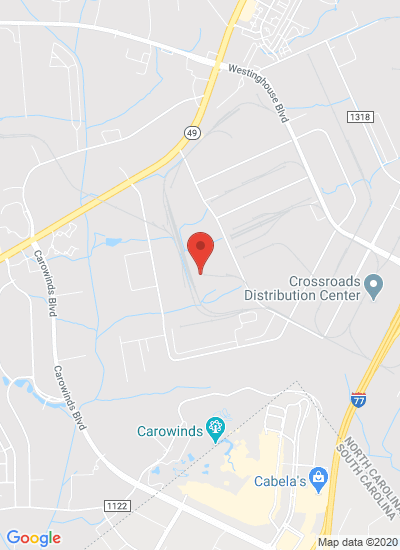 Map showing Charlotte, United States