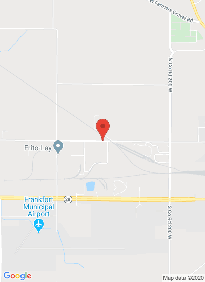Map showing Frankfort, United States