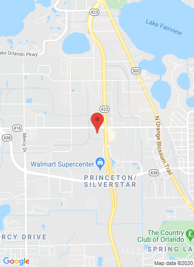 Map showing Orlando, United States
