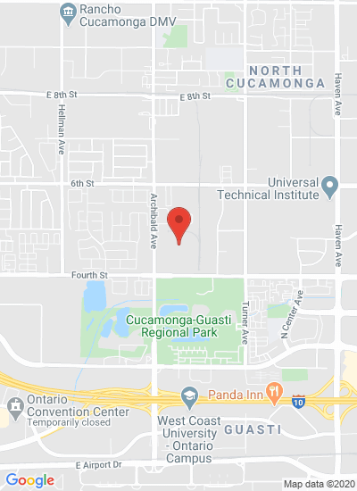 Map showing Rancho Cucamonga, United States
