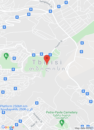 Map showing Tbilisi, Georgia