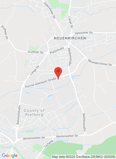 Map showing Rietberg, Germany