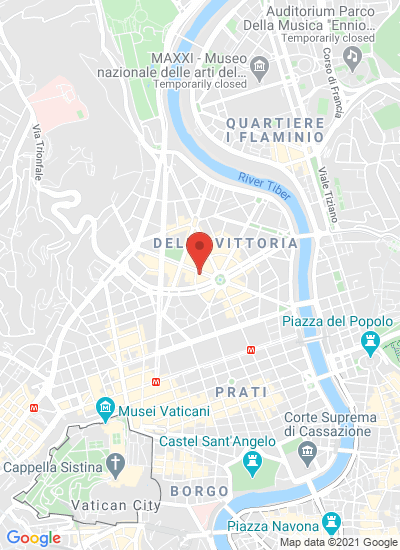 Map showing Roma, Italy