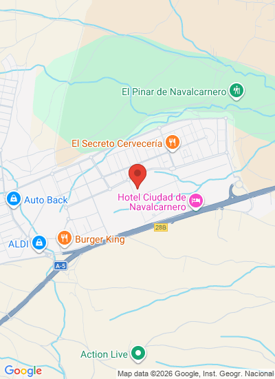 Map showing Navalcarnero, Spain
