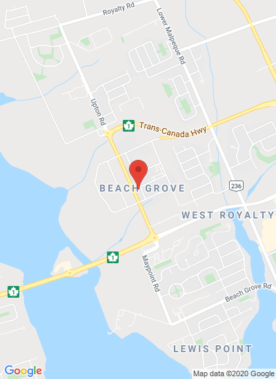 Map showing Charlottetown, Canada
