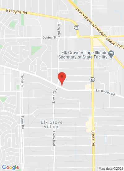 Map showing Elk Grove Village, United States