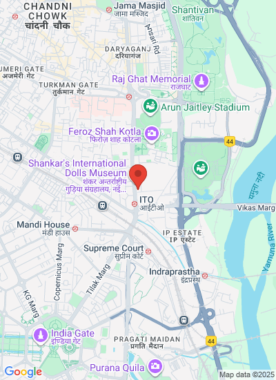 Map showing India