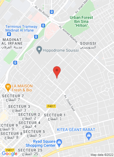 Map showing Rabat, Morocco