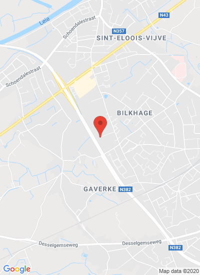 Map showing Waregem, Belgium