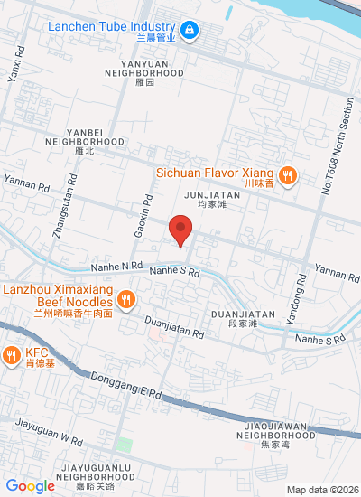 Map showing Lanzhou Shi, China