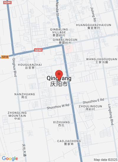 Map showing Lanzhou Shi, China