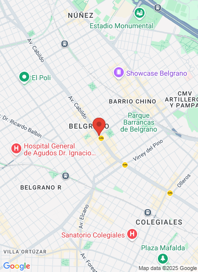 Map showing General Deheza, Argentina
