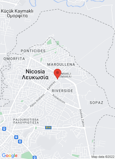 Map showing Nicosia, Cyprus