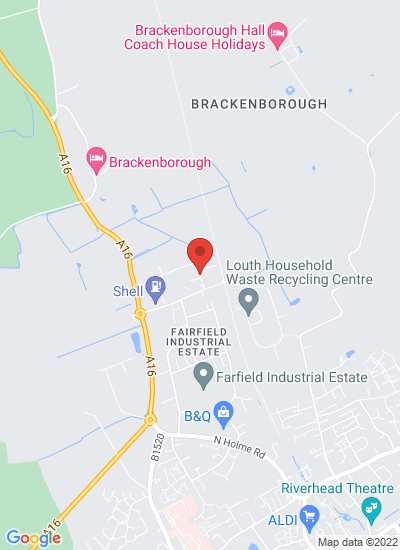 Map showing Louth, United Kingdom