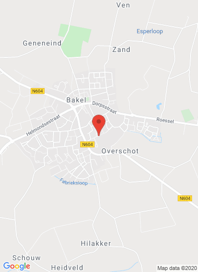 Map showing Bakel, Netherlands
