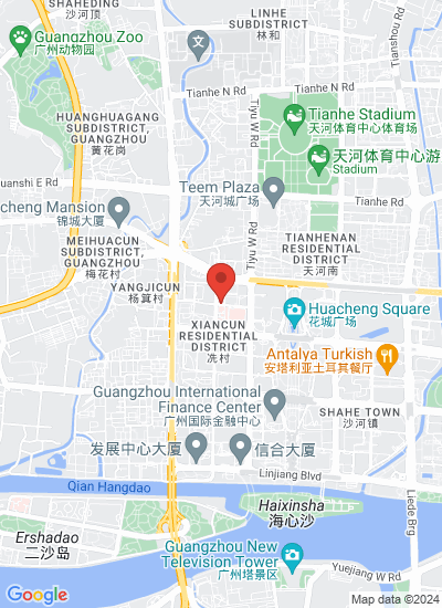 Map showing Guangzhou Shi, China