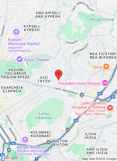 Map showing ΑΝΩ ΛΙΟΣΙΑ, Greece