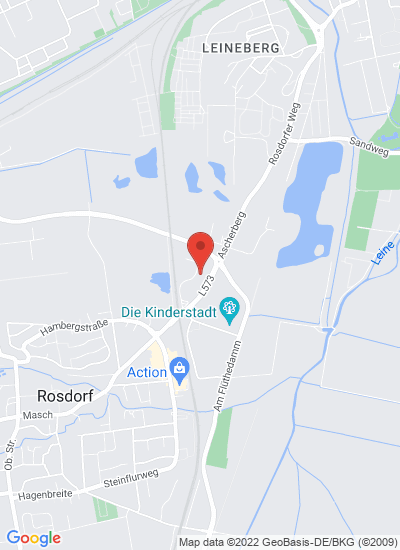 Map showing Rosdorf, Germany