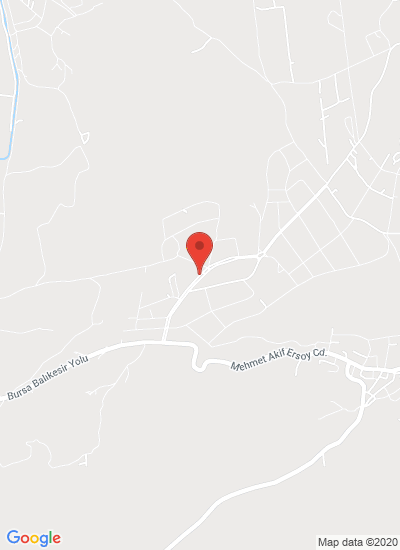 Map showing Bursa, Türkiye