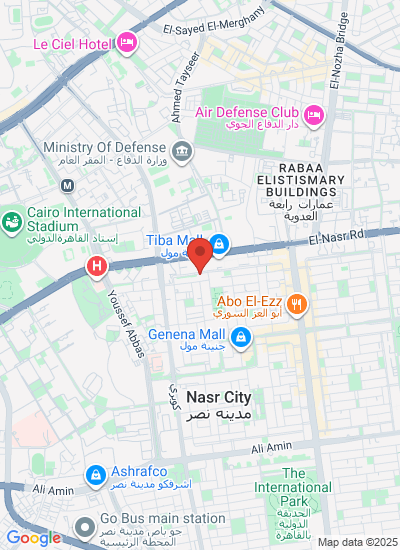 Map showing Abbas El-Akkad, Egypt