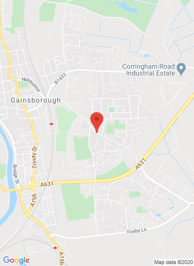 Map showing Lincolnshire, United Kingdom