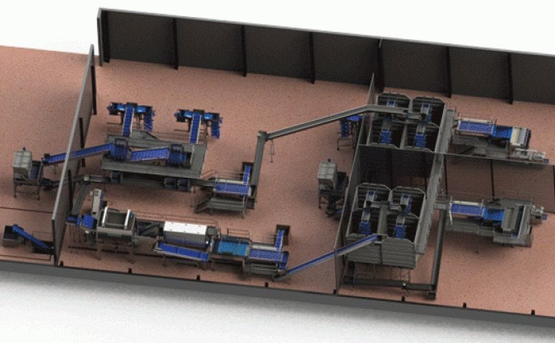 Gillenkirch plant for unwashed and washed potatoes