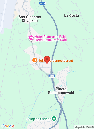 Map showing South Tyrol, Italy