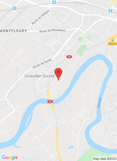 Map showing Vernier, Switzerland