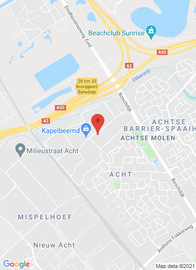 Map showing Eindhoven, Netherlands