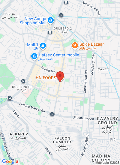 Map showing Lahore, Pakistan