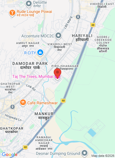 Map showing Mumbai, India