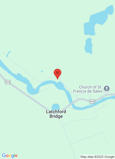 Map showing Palmer Rapids, Canada