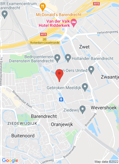 Map showing Barendrecht, Netherlands
